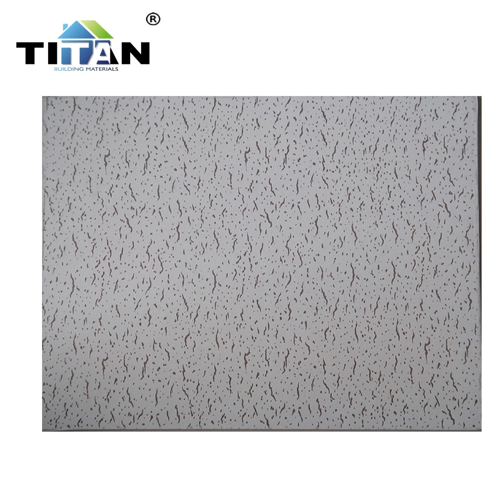 Easy to Clean Gypsum Suspended Ceiling Tiles 60*60 Standard Paper-Faced Gypsum Board PVC Film Plasterboard Ceilings Square 0.2%