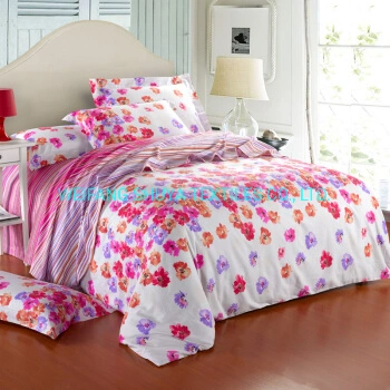 Pillow Case 4-Piece Set Bedding Article Quilt Cover Sheet Home Textile