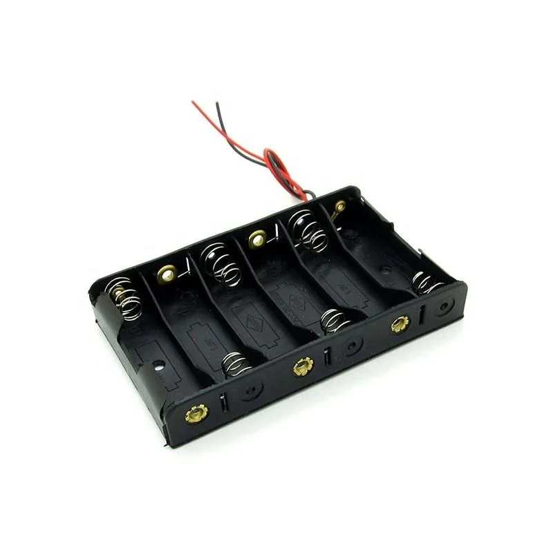 6AA Battery Pack Holder Cell Container Battery Holder Case Box