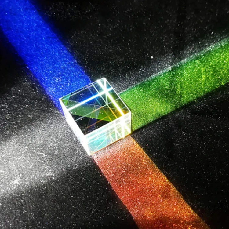 Optical Glass 25X25X25mm X-Cube Prism Color Prism