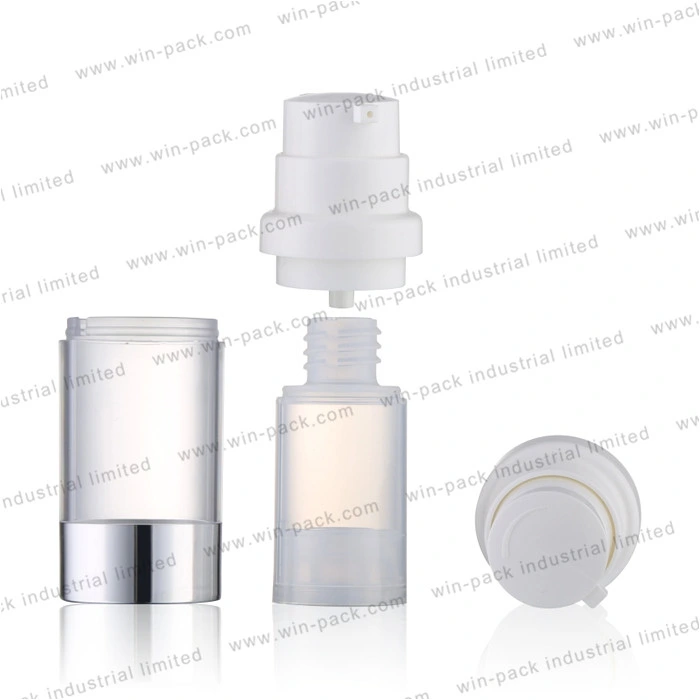 Hot Sale Aluminum Bottom Cosmetic Airless Bottle Lotion Packing 15ml 30ml 50ml