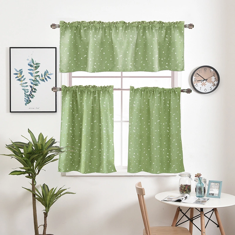 American Pastoral Style Polyester Fiber Lace Curtain Fabric