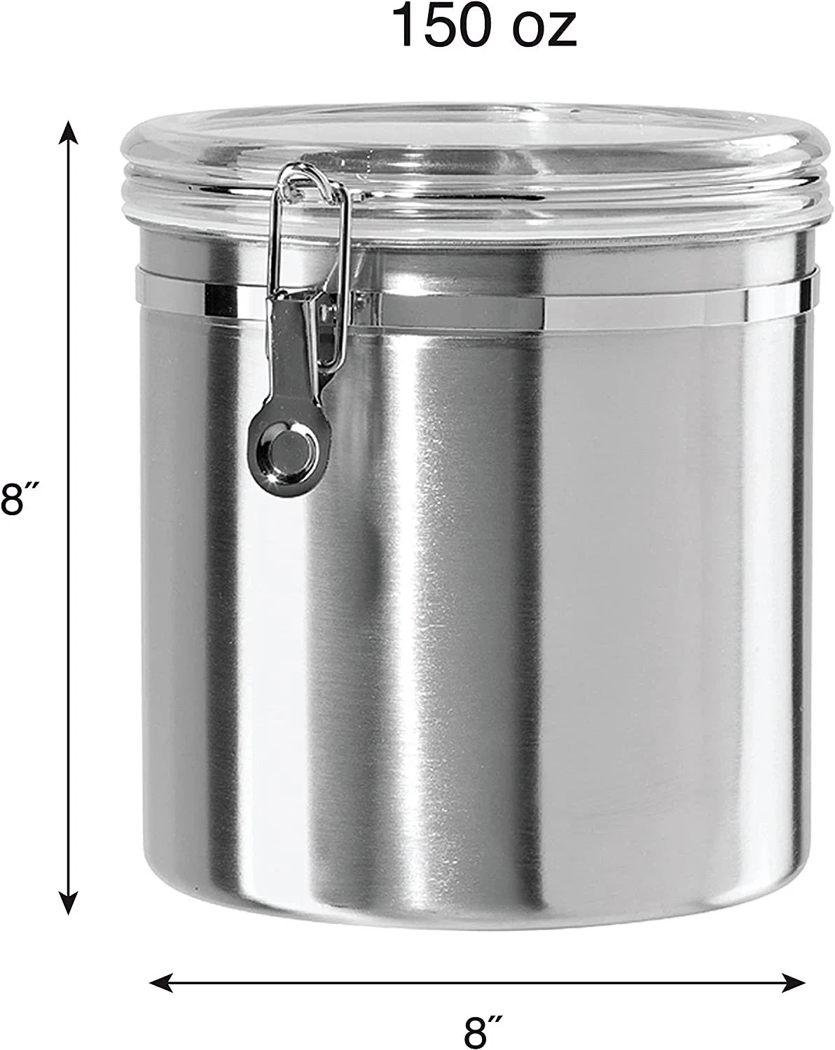 Airtight Canisters Sets for The Kitchen Stainless Steel Food Storage Container