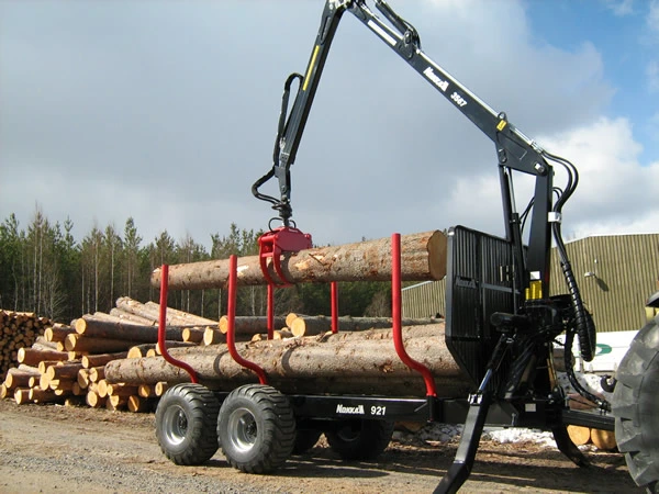 Forestal remolque para troncos 3 puntos enganche de troncos de tenazas para la venta