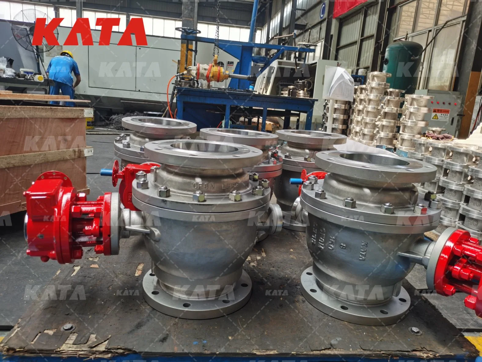600 Lb Seated Trunnion Mounted Ball Valves A105n Lf2 F51 Body RF Rtj with Hand Lever