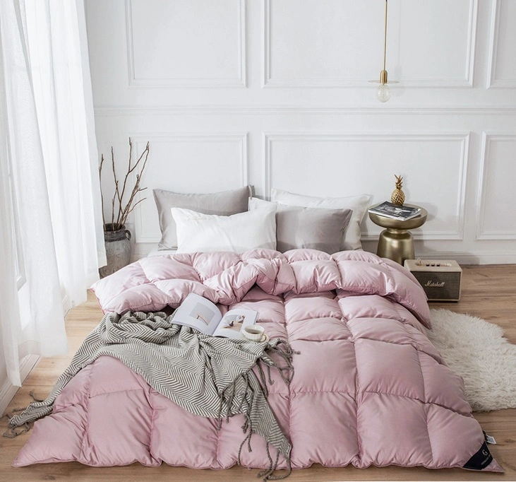 Luxuoso edredão branco ganso Down Winter Quilt Core Hotel de 5 estrelas Cama Quilt espessen calor Super fofo plump duvet Moda