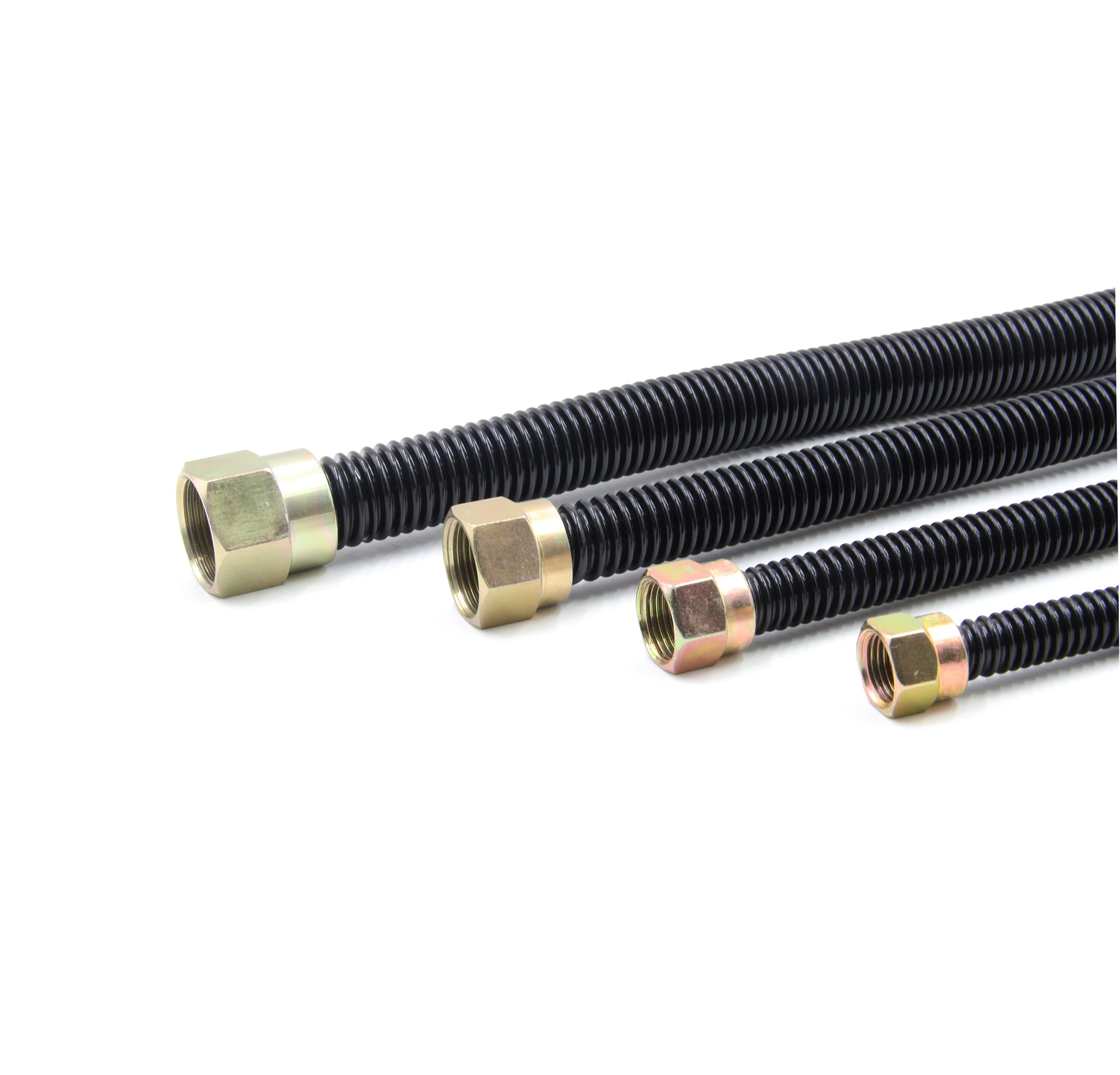 Flexible Corrugated Gas Appliance Connector Black Coating