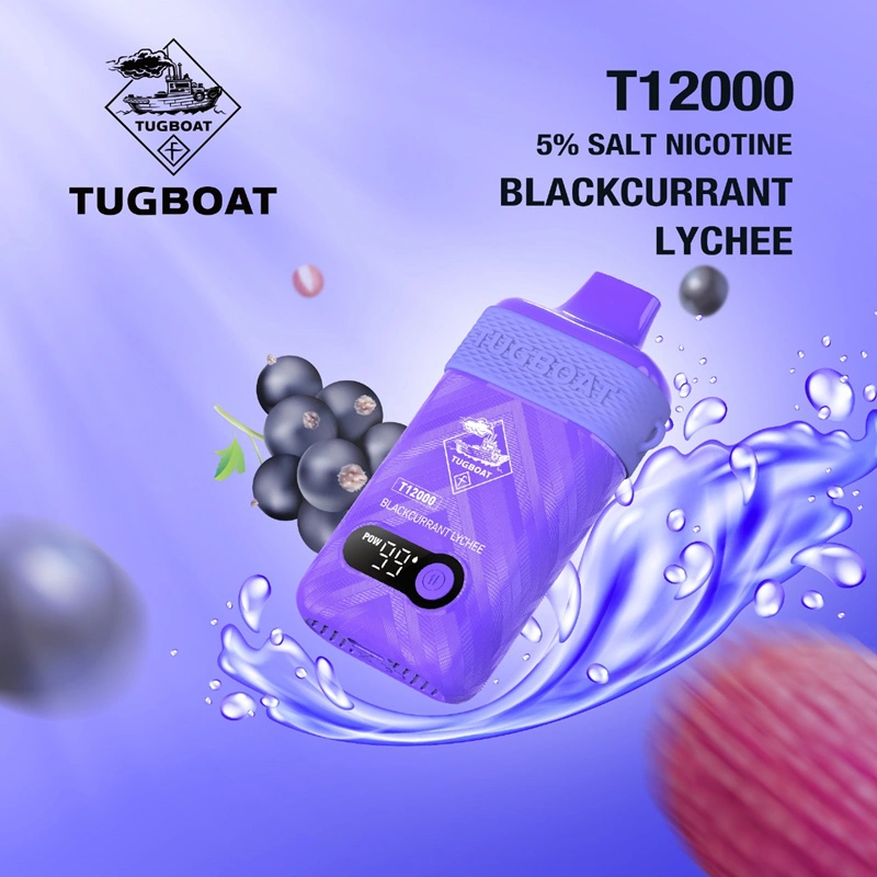 Tugbaot T12000 Original Disposable/Chargeable Vape Box Ecigarette 12000 Puffs Display Screen Indicator