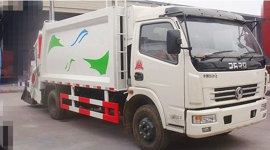 Camión de basura Dongfeng de tipo compresión de 6cbm 10m³