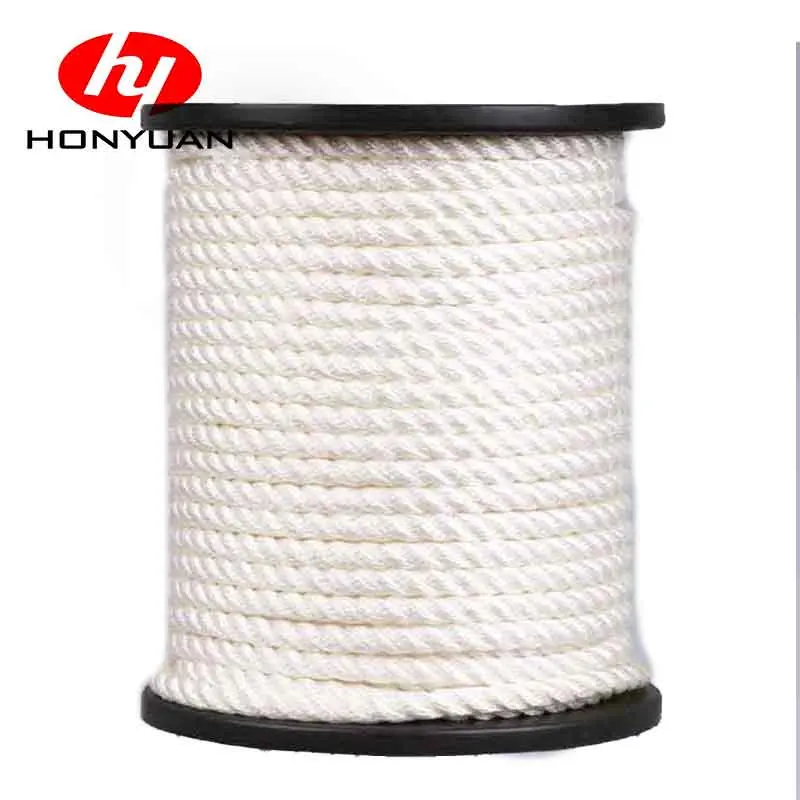 High Stretch Soft Elastic Round Twist Nylon Rope Double Braided Cord Rope