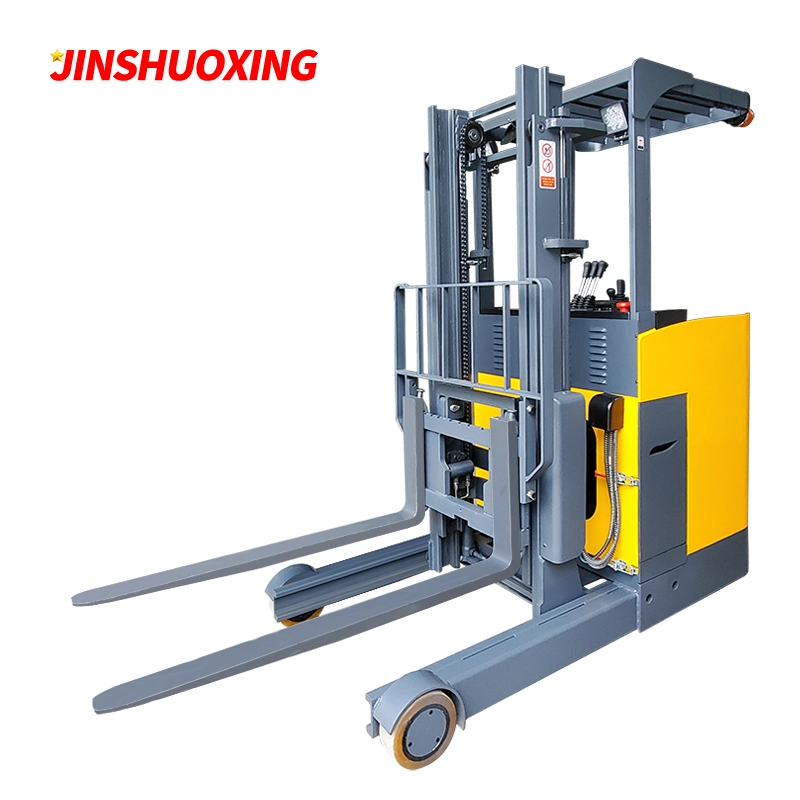 Sit-Down Electric Reach Forklift 1ton 1.5ton 2ton Electric Reach Truck for Warehouse