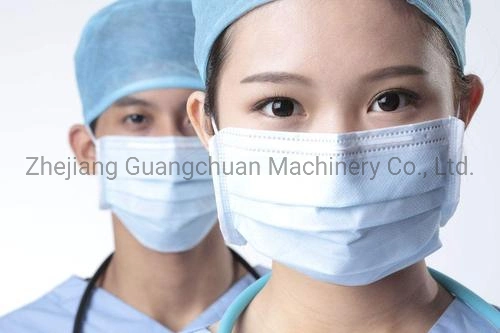 High Output Medical Disposable Non Woven Flat Mask Machine