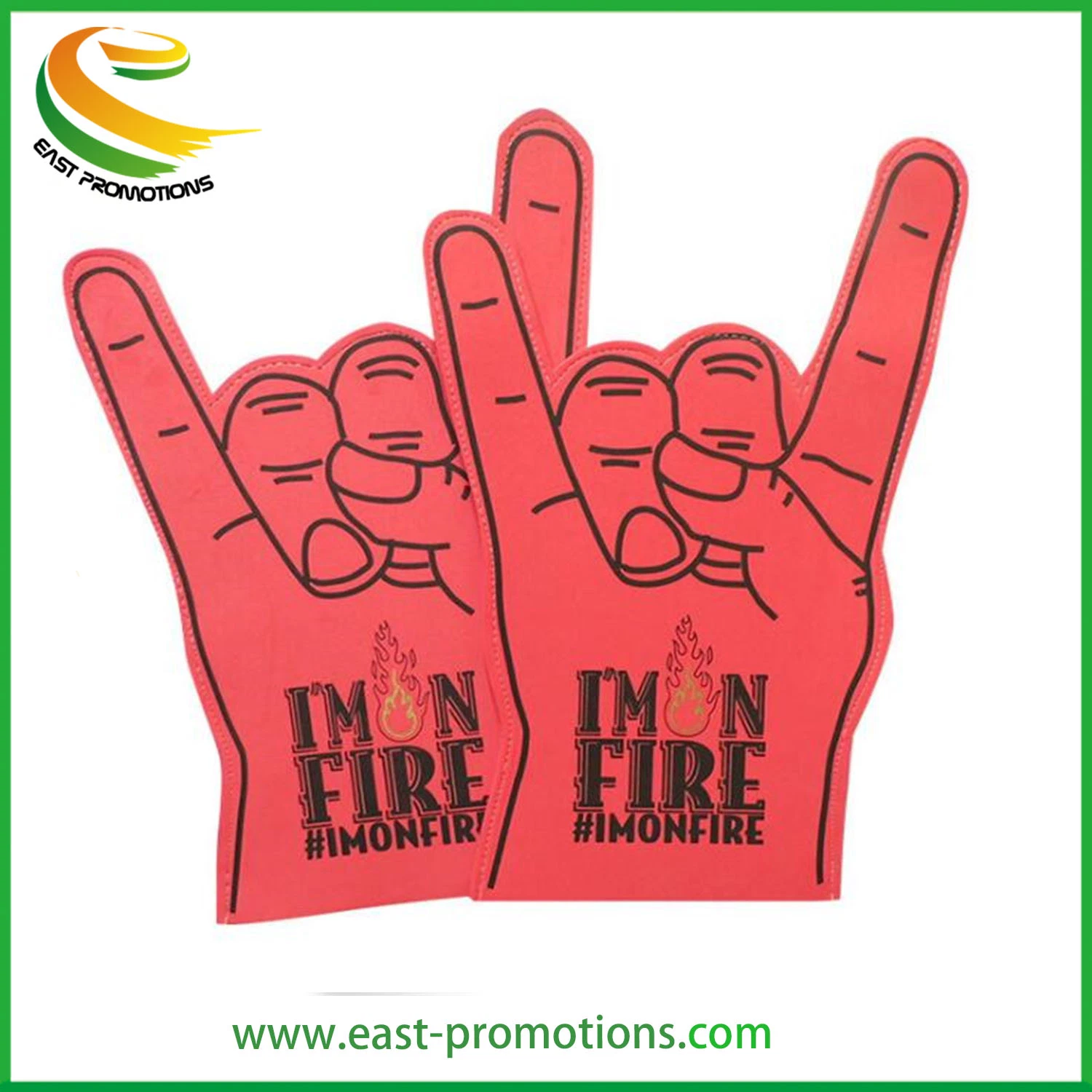 Cutsom EVA Toy Hands Big Foam Hands with Logo Print