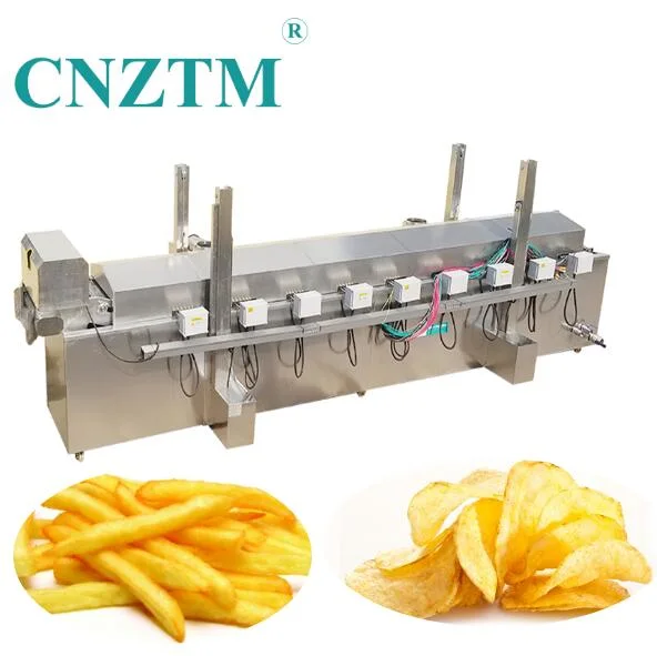 High quality/High cost performance  Stainless Steel Fried Chicken Popcorn Deep Fryer Continuous Oil Frying Machine