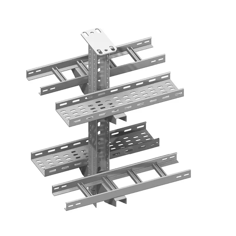 Plating Iron Cable Support Hot Dipped Galvanized Steel Cable Heavy Duty Perforated Cable Tray