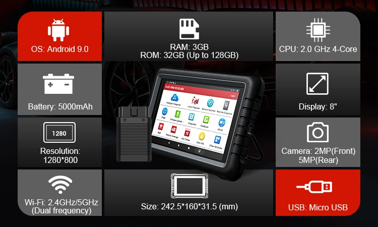 Original 2 anos do lançamento da atualização gratuita X431 Prós V1.0 X 431 Vpro X-431 PRO X431PRO carro OBD2 Auto-diagnóstico Escaner Ferramentas do Scanner