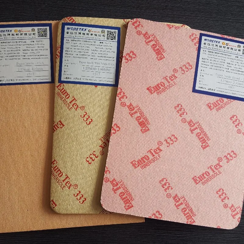 Original Factory Supplied Top Quality Insole Paper Board Material with EVA