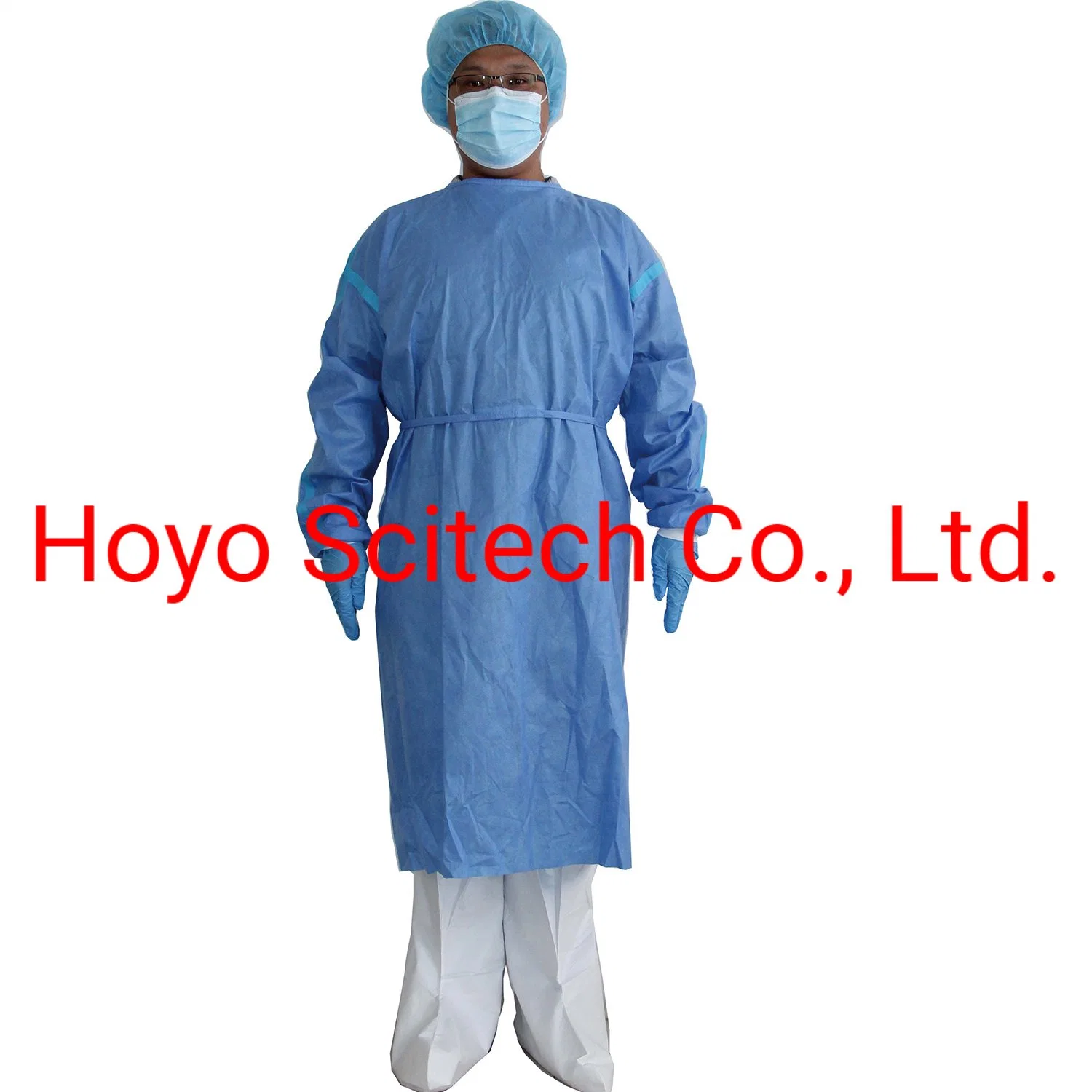 Hospital Disposable Gowns Non Woven Fabric for Disposable Surgical Gown