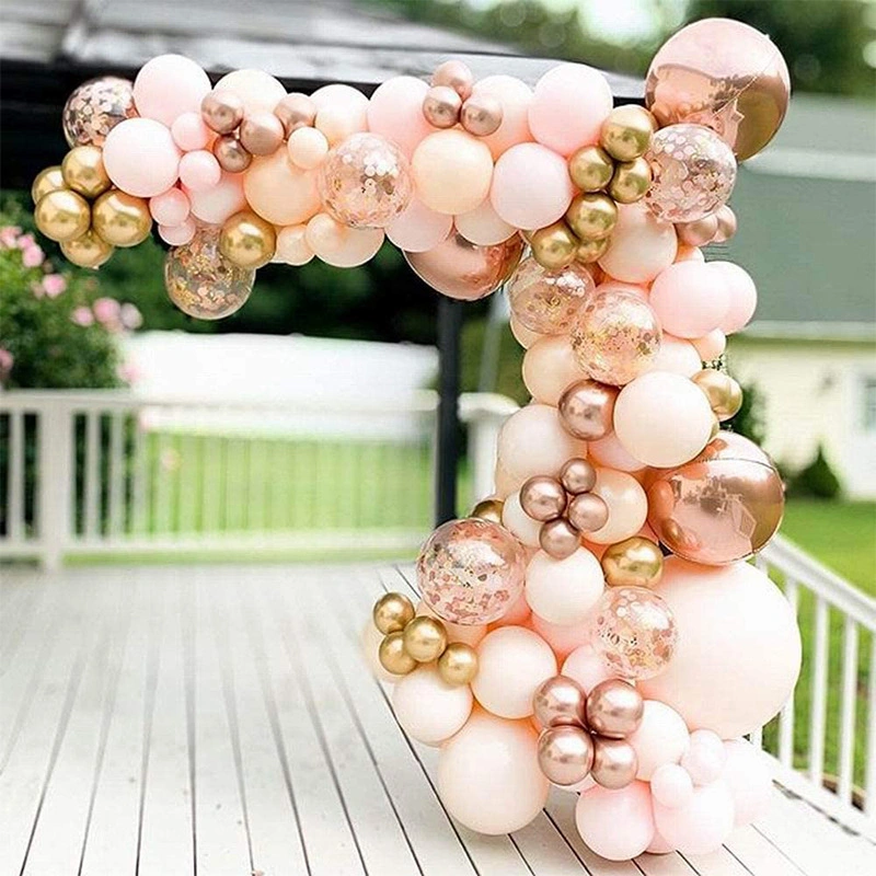 120 PCS Ballons avec Outils Kit de Guirlande d'Arch pour Mariage Fête d'Anniversaire de Fille Célébration Chaîne de Ballon