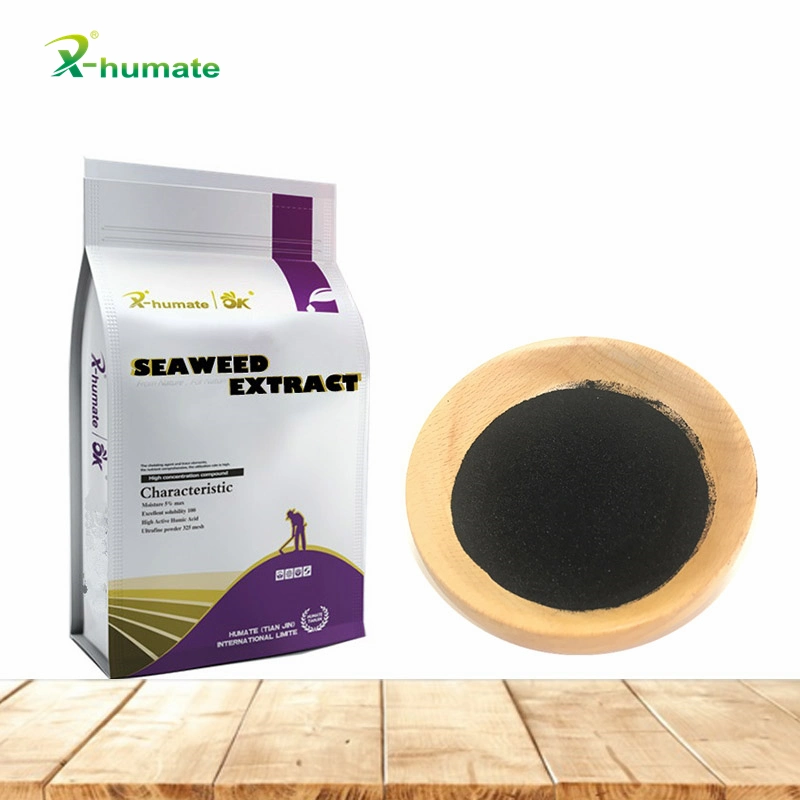 Agriculture Organic Fertilizer 100% Soluble in Water Powder Seaweed Extract