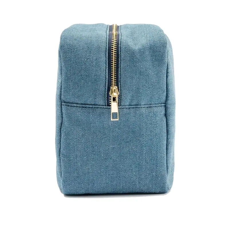 Retro Casual Denim Ladies Cosmetic Bag Travel Storage Stationery Personality Bag