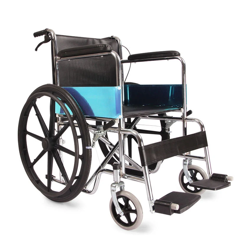 Across Both Sides ISO Approved Brother Medical Standard Packing Wheelchair Chrome