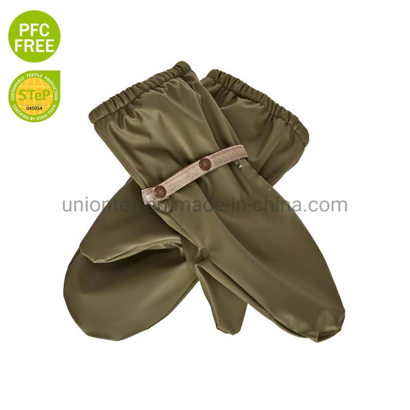 Waterproof PU Rain Mittens Pfc Free