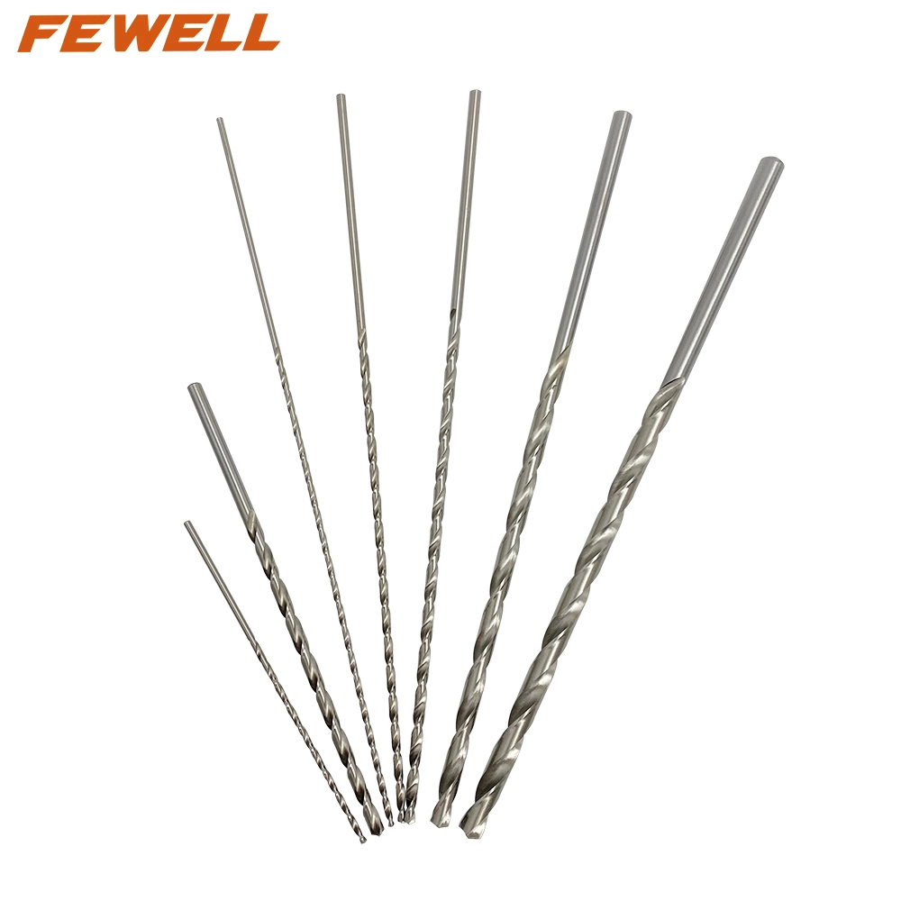 Russian Market 3X150mm Extra Long 4241 HSS Twist Drill Bit for Drilling Wood, Thin Iron