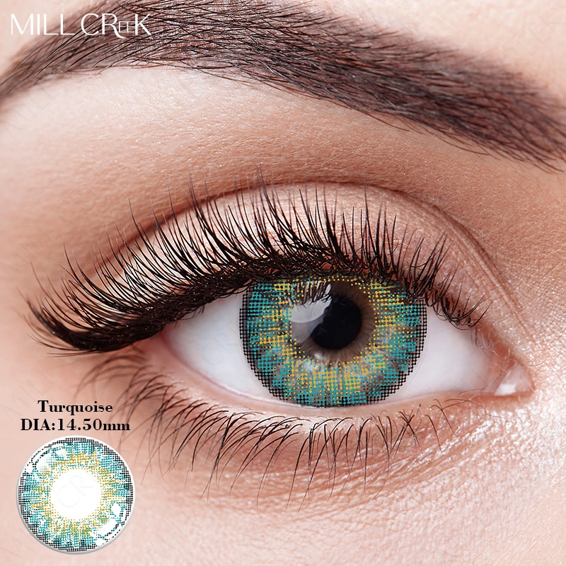 Mill Creek Wholesale/Supplier Very Cheap Eye Contact Lenses Soft Circle Cosmetic Color Contact Lens 1 Year Color Lens