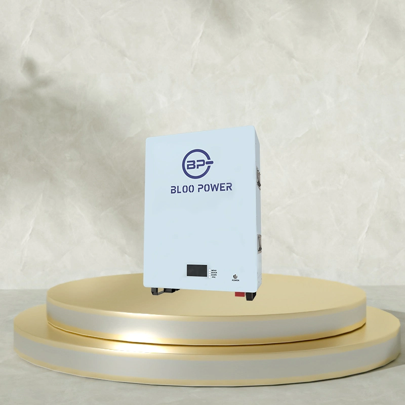 Bloopower 5kw apagado de las baterías de litio de la red para el sistema de la pared casero 3,2v 80Ah Caja de Cargador de celdas solares Energía montada en la pared Stoarge Batería