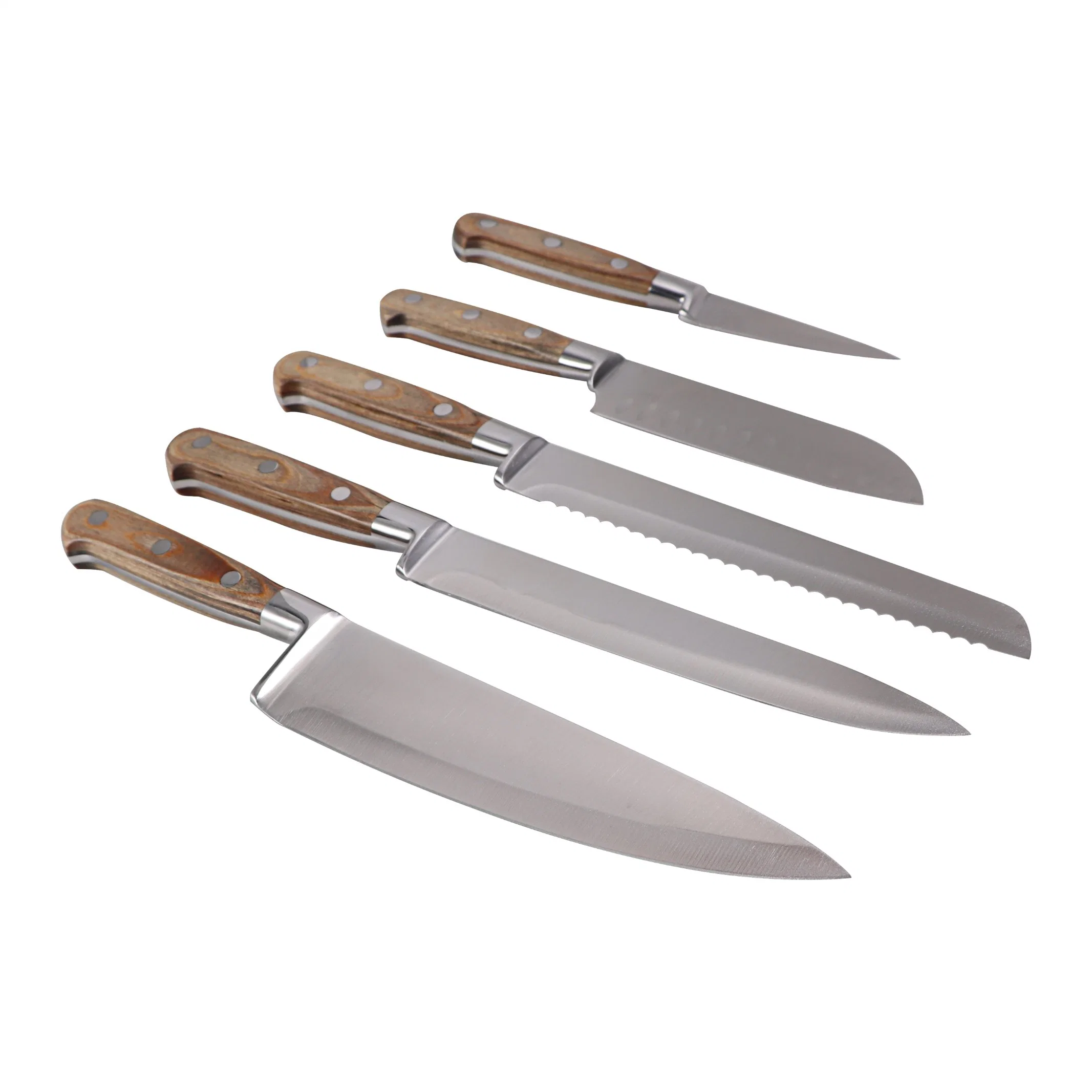Factory Sharp Durable Stainless Steel Kitchen Chef Set Knife