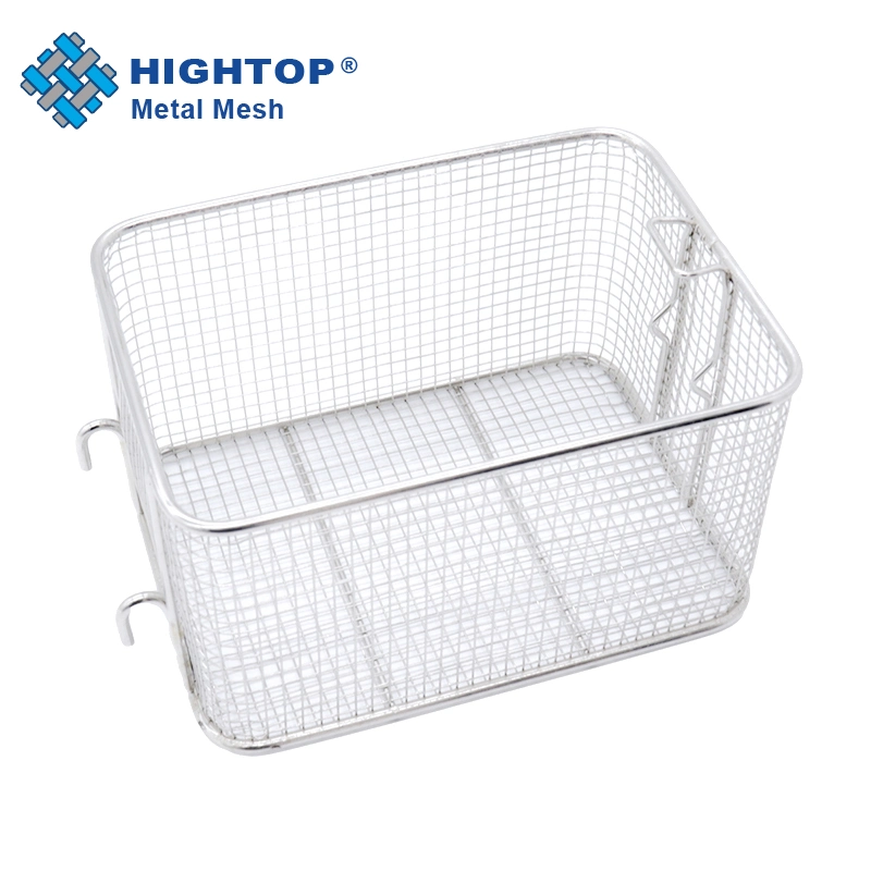 Commercial Wire Mesh Kitchen Non-Stick Rectangular Stainless Steel Mini Fryer French Fries Fry Basket