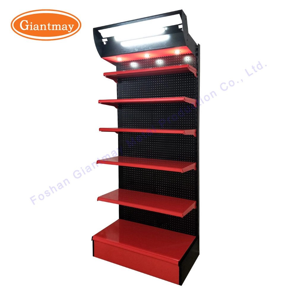 Exhibition Display LED Light Box Stand Pegboard Tool Shelf Rack