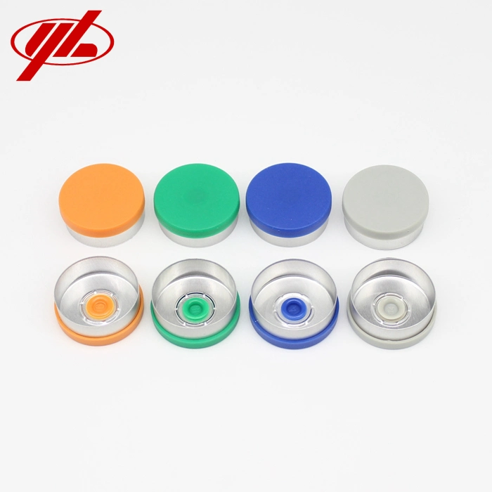 13mm 20mm 32mm Pharmaceutical Injection Aluminum Plastic Combination Flip off Crimp Vial Cap