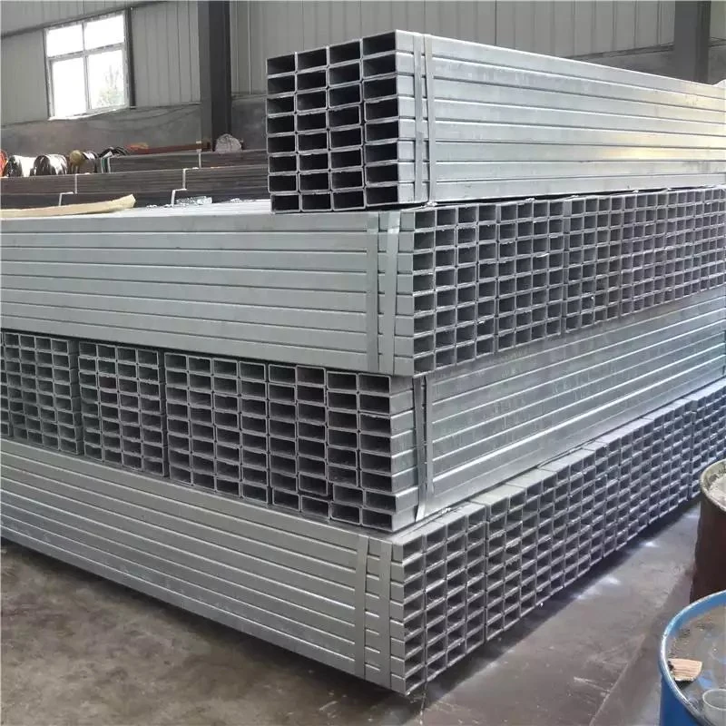 ASTM A500 BS 1387 Pre-Galvanized Metal Gi Square Hollow Section Galvanized Steel Pipe