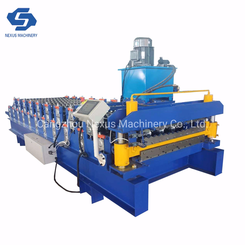 Trapezoidal Profile Steel Roof Tile Sheet Rolling Forming Machine with Ce Certificate