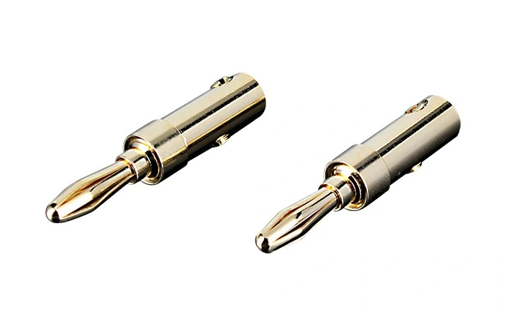 24K Rose Copper Gold-Plated Speaker 4mm Cable Banana Connector