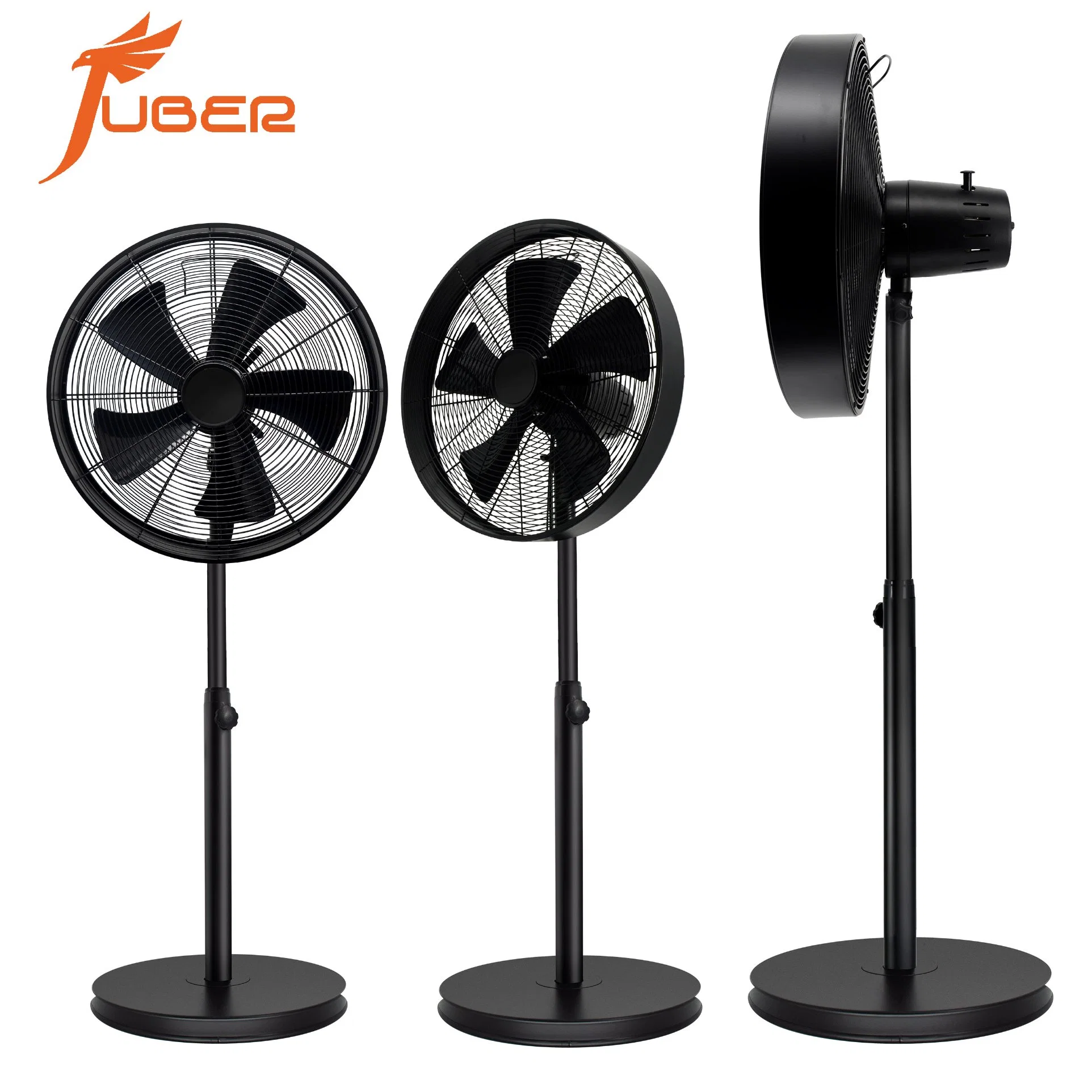 Modern 16 Inch Industrial Stand Fan High quality/High cost performance  Low Noise 3 Adjustable Speed Black Industrial Pedestal Standing Fan