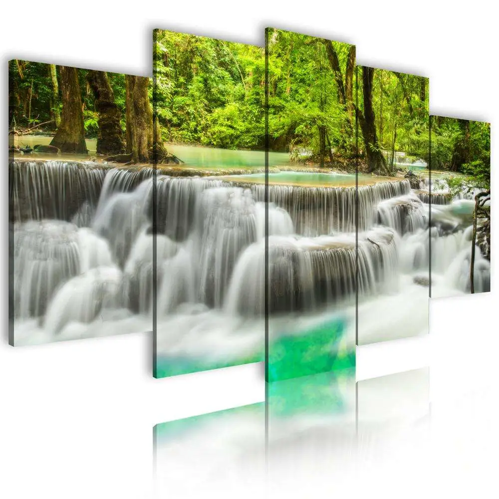 Wholesale/Supplier Wall Art Craft Landscape Prints Abstract Oil Decorative Waterfall Canvas Painting