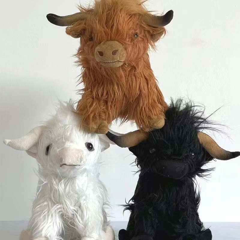 Jouet en peluche vache grue poupée griffe jouet en peluche jeu machine poupée vache peluche animale assortie.