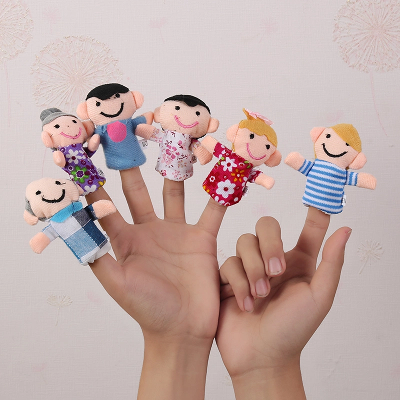 Cartoon Hand Puppet Doll Finger Puppet with Different Style Can Be OEM