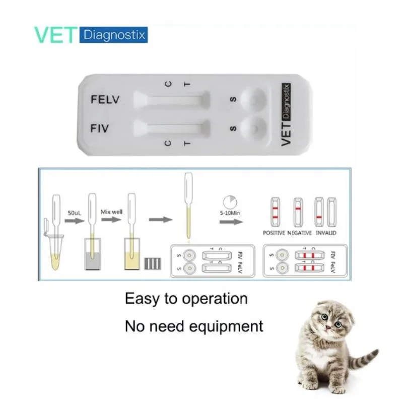 Feline Immunodeficiency Virus Antibody &ndash; Feline Leukemia Virus Antigen Combo Test