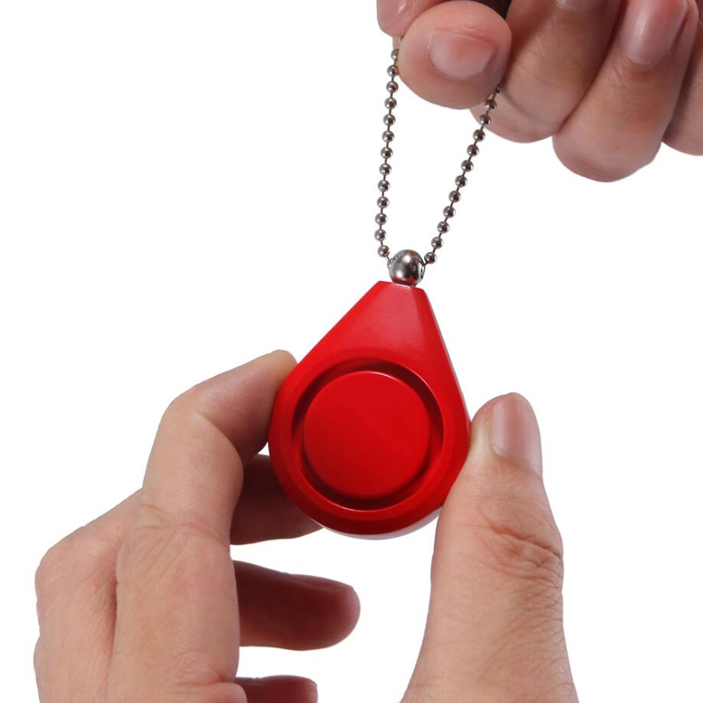 Nueva llegada 120dB Red Personal de alarma con keychain para llevar