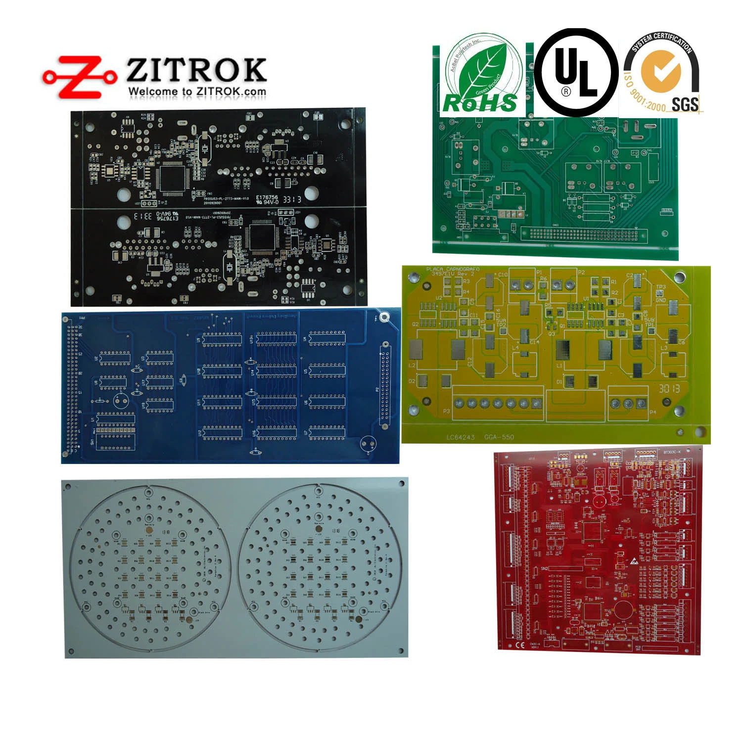 PCB Manufacturing PCB Printed Circuit Board From Single Layer to Multilayer up 22 Layer