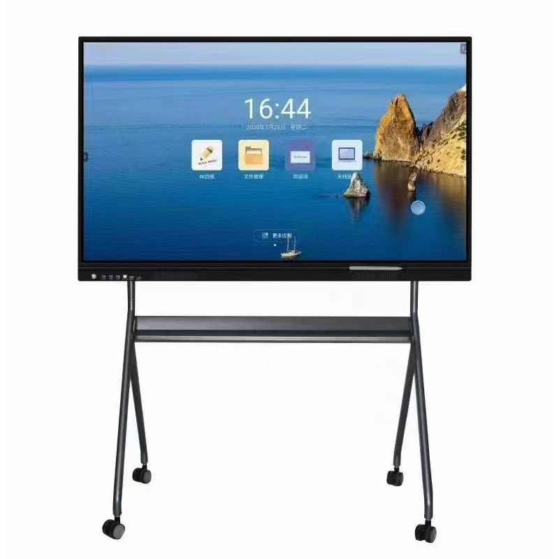 Tudo em um de 75 polegadas de tela sensível ao toque da placa de ensino smart TV Whiteboard digital LCD de ecrã plano interactiva para conferência na sala de reunião na sala de aula