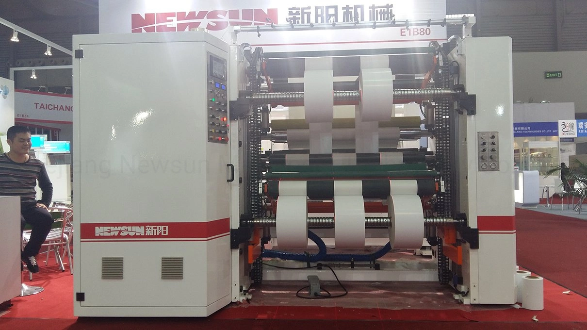 Máquina de rebobinado automático de película de rollo de papel de lámina de papel a medida