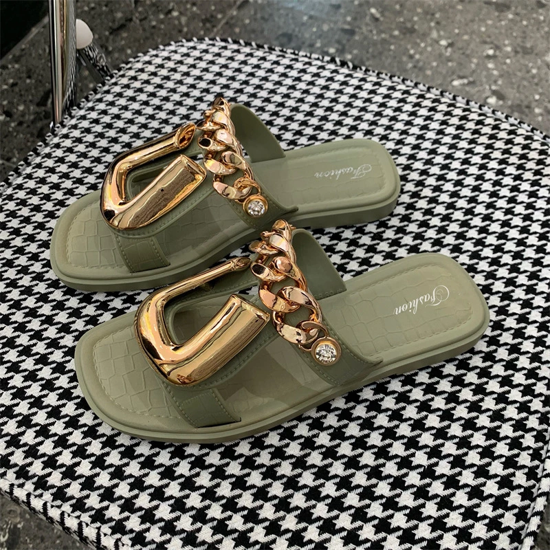 Us Hot Sale and Popular Summer Dress Shoes Women Footwear Slides Slippers