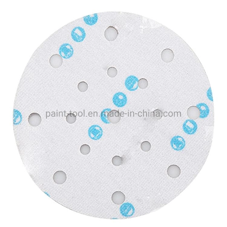 Vibratite Sander Paper, 6 Inch 17 Holes 600 Grit Zirconium Corundum Sandpaper for Wood Metal Furniture Car Polishing