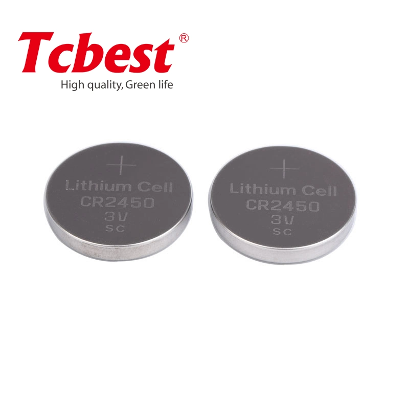 High quality/High cost performance Cr2032 Non Rechargeable Lithium Button Coin Cell Batteries Coin Cell Cr2032 Cr2450 3V Cr2450 Lithium Battery with 5PCS Bliser Card Packaging