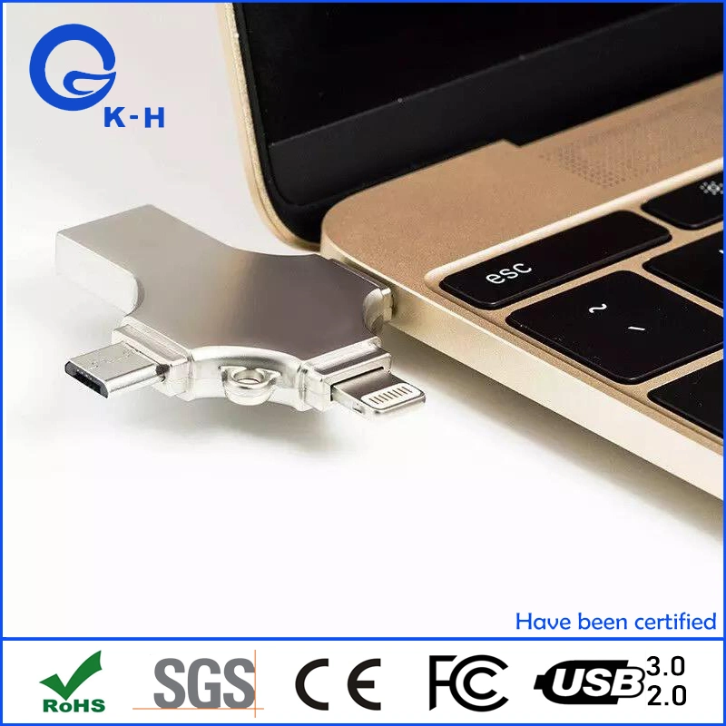 4 in 1 USB Flash Memory Stick for iPhone Samsung Android 16GB